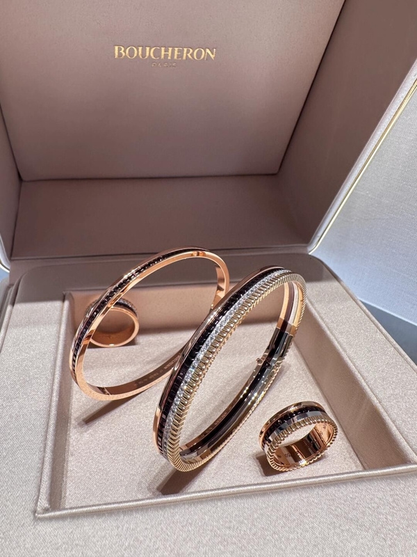 Elegant 18K Gold Diamond Bracelet Famous Brand Boucheron Jewelry For Luxuryshop